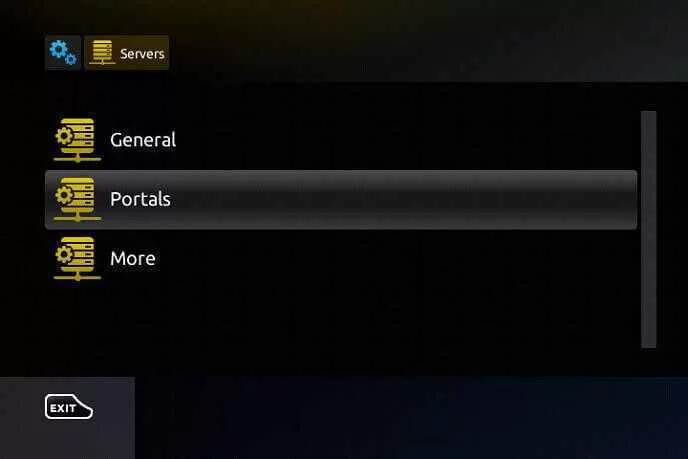 Click on the “Portals” option – M3U Playlist Portugal